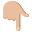 :backhand_index_pointing_down_medium-light_skin_tone: 👇🏼