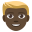 👱🏿♂