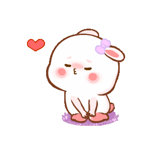 LINE Creators' Stickers - Molly Lady Rabbit Example with GIF Animation.gif