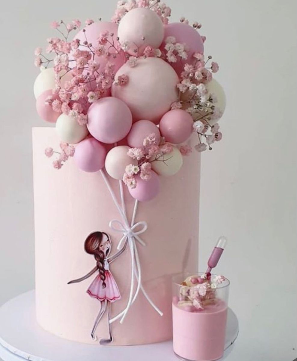 Princess Party Cake _ Pink Cake _ Pink Party Decor.jpeg